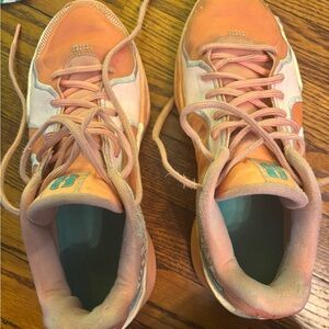 Nike Peach and Aqua Sneakers